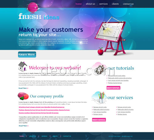 Web Design Templates PSD Free Download