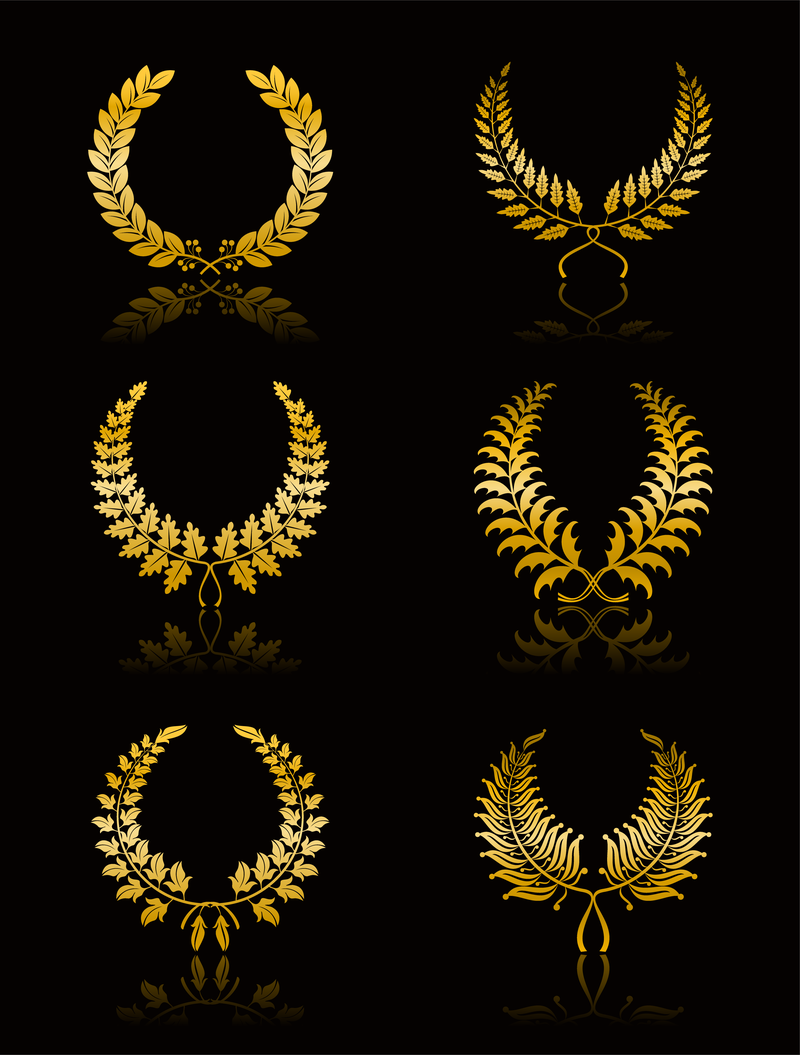 Wheat Leaf Vector Crown