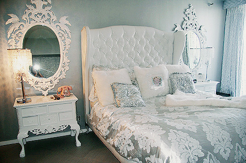 White and Silver Bedroom