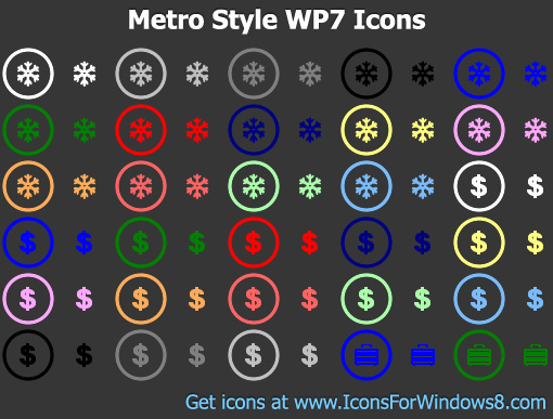 Windows 8 Metro Style Icons