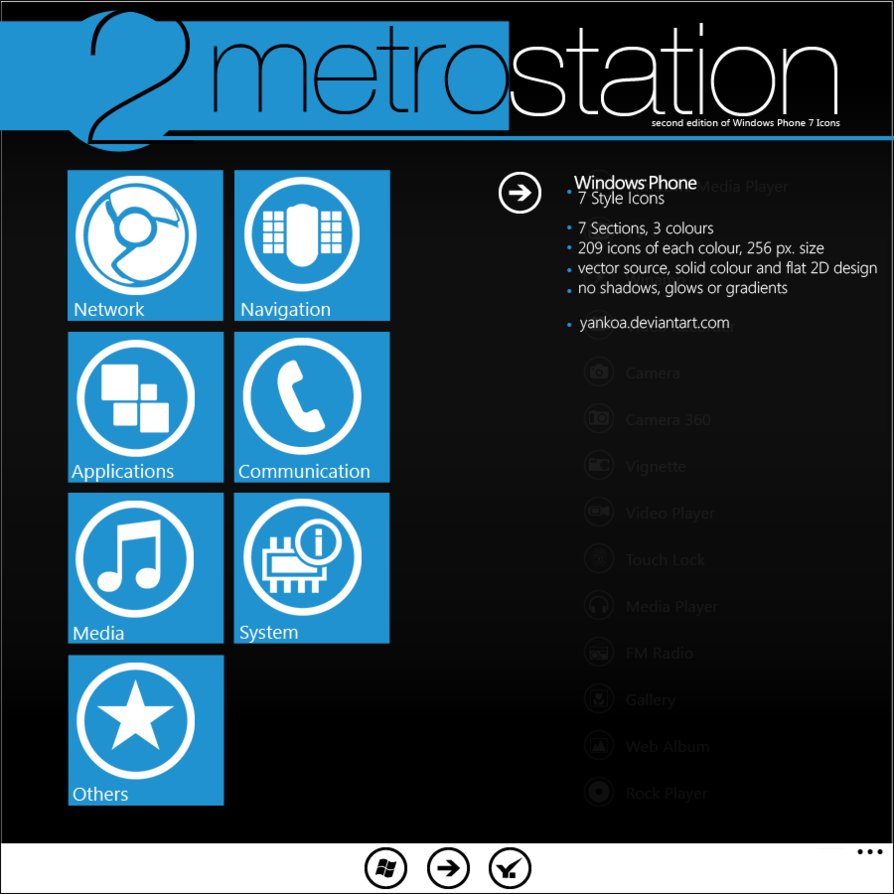 Windows Phone 8 Metro Icons