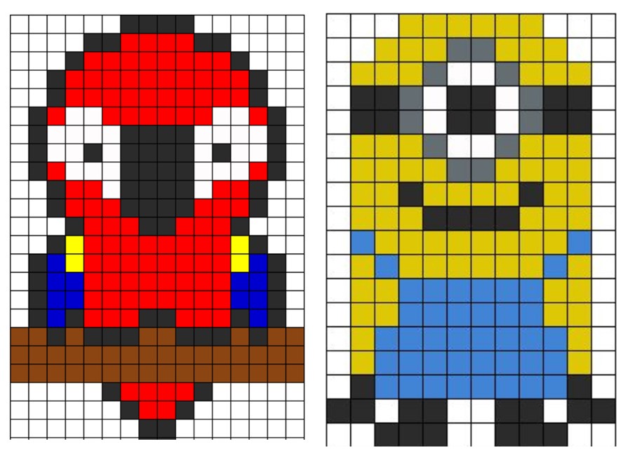 10X10 Pixel Art Minion