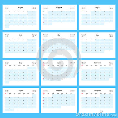 12 Month Calendar Planner Template 2016 12 Month Calendar Planner Template 2016
