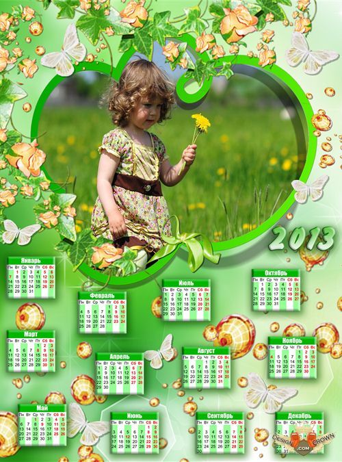 2013 Calendar Templates Psd