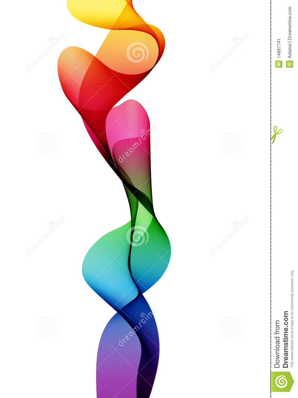 Abstract Flowing Ribbon