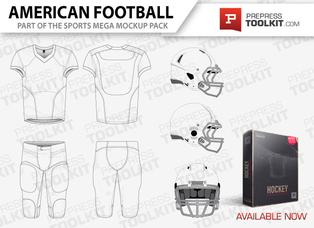 American Football Uniform Template