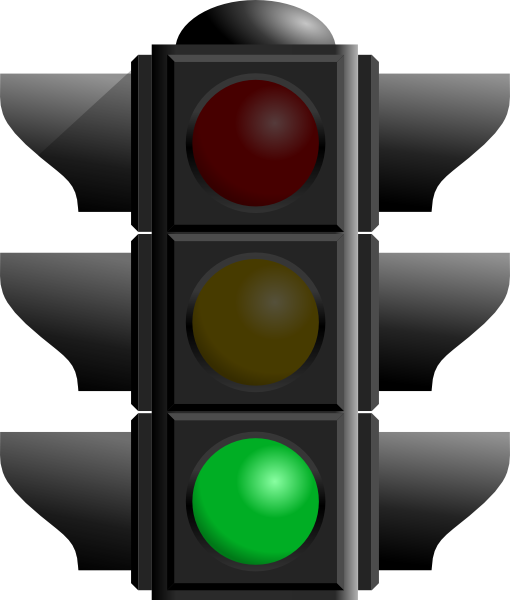 Animated Green Traffic Light