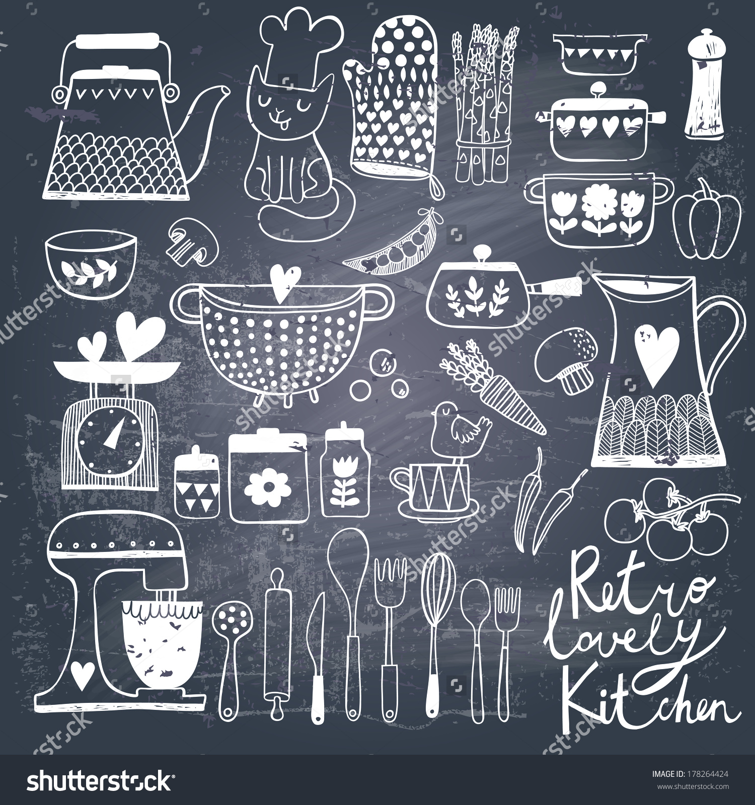 Antique Kitchen Vectors