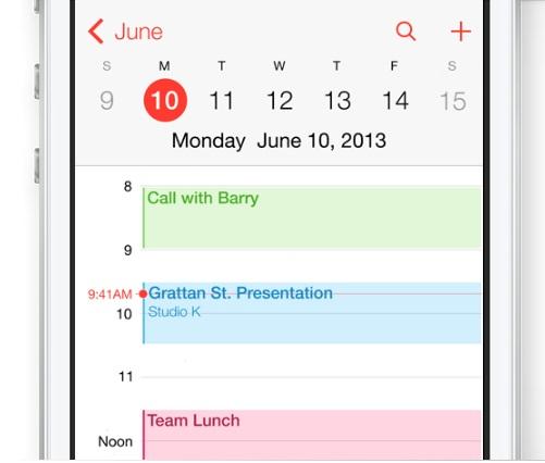 Apple iOS 7 Icon Calendar Apps