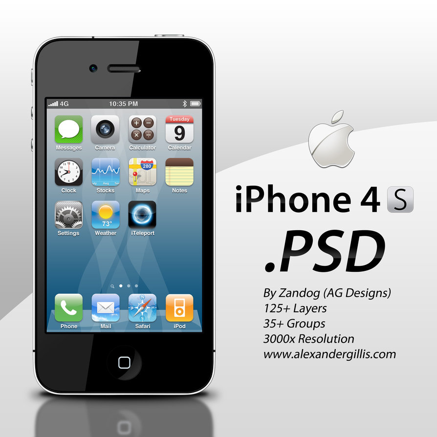 10 PSD IPhone 4S Images