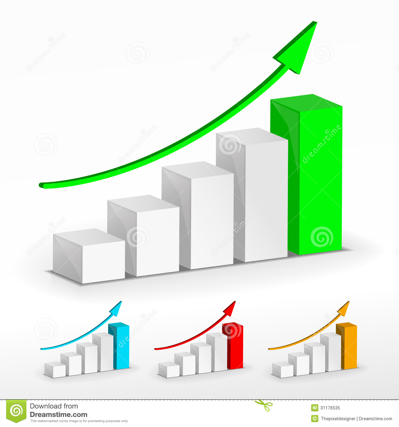 Bar Graph Showing Growth