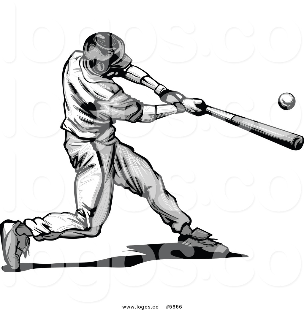 Baseball Player Logo