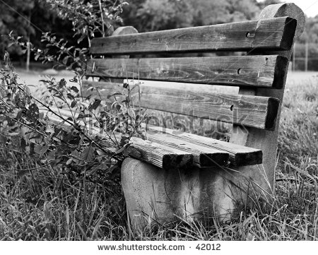 Black and White Bench