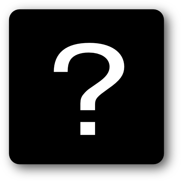 Black Question Mark Icon