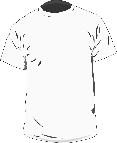 Black T-Shirt Template Vector