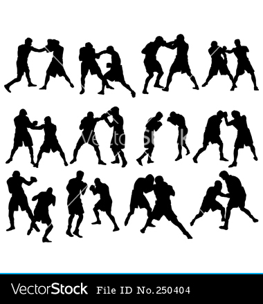 Boxing Silhouette Vector