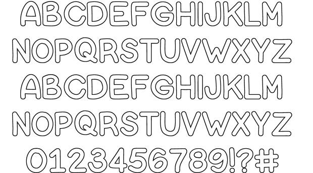 Bubble Letter Font Bubble Letter Font