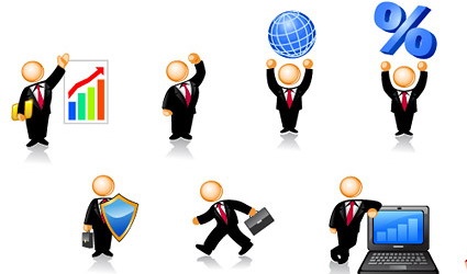 Business People Icons Vector Business People Icons Vector