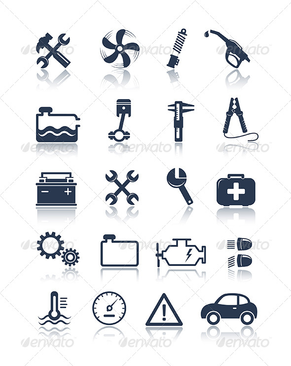 Car Auto Repair Service Symbol Icon