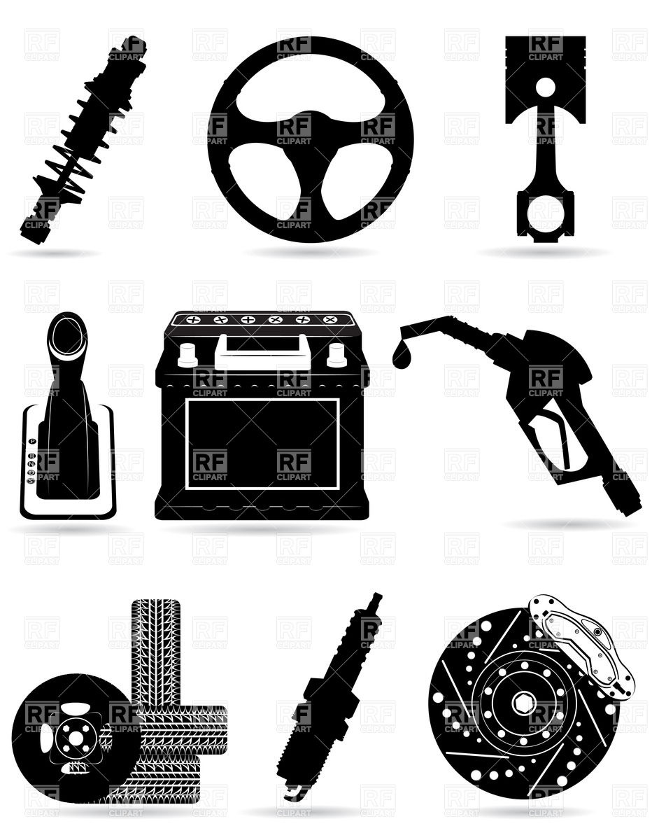 Car Part Silhouettes