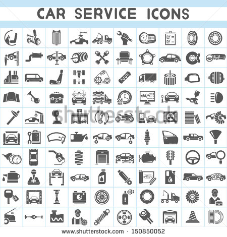 Car Service Icon Set