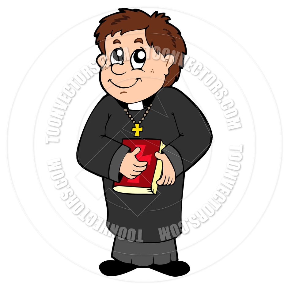 Cartoon Priest Clip Art