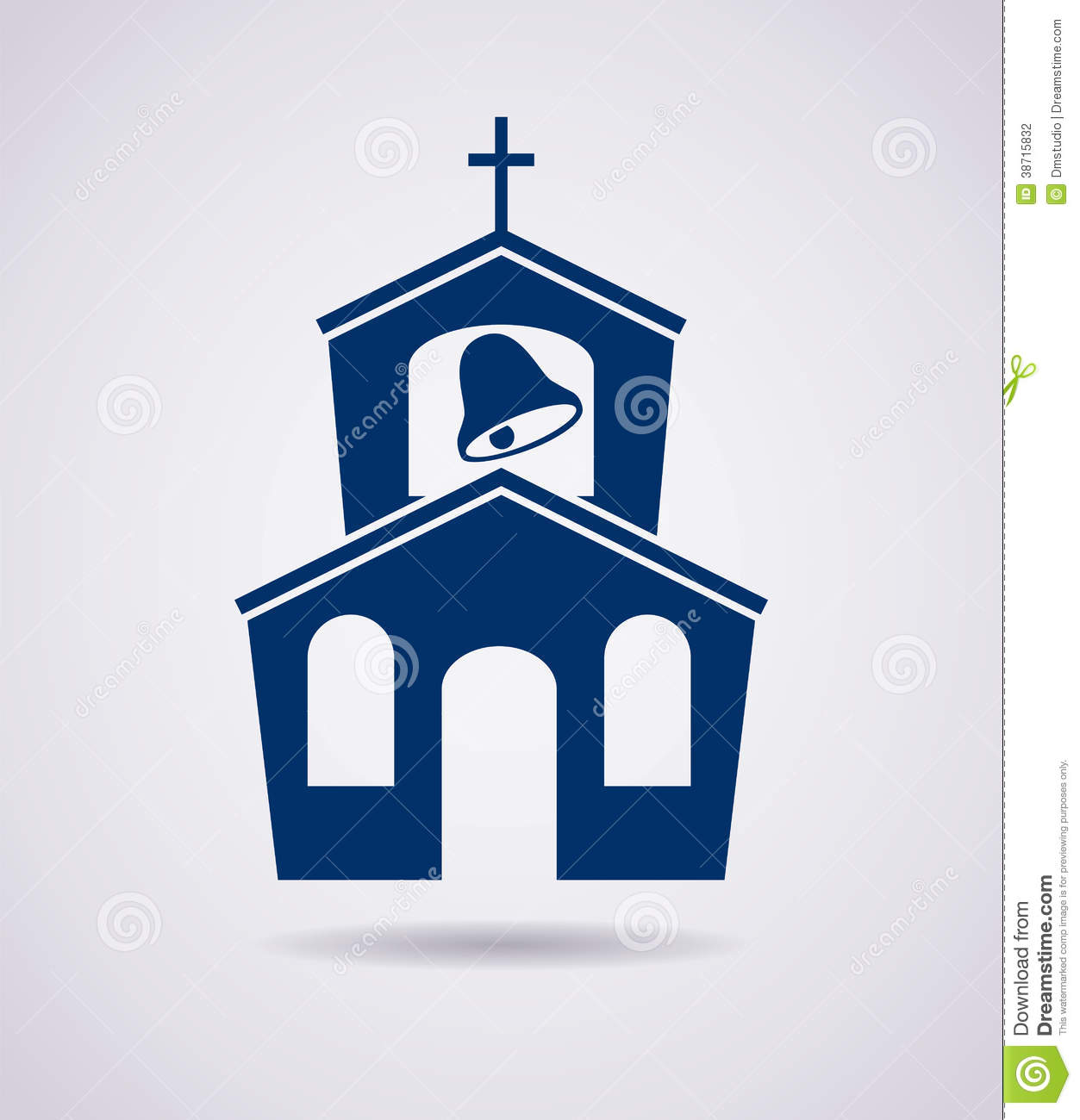 Church Building Clip Art Icon