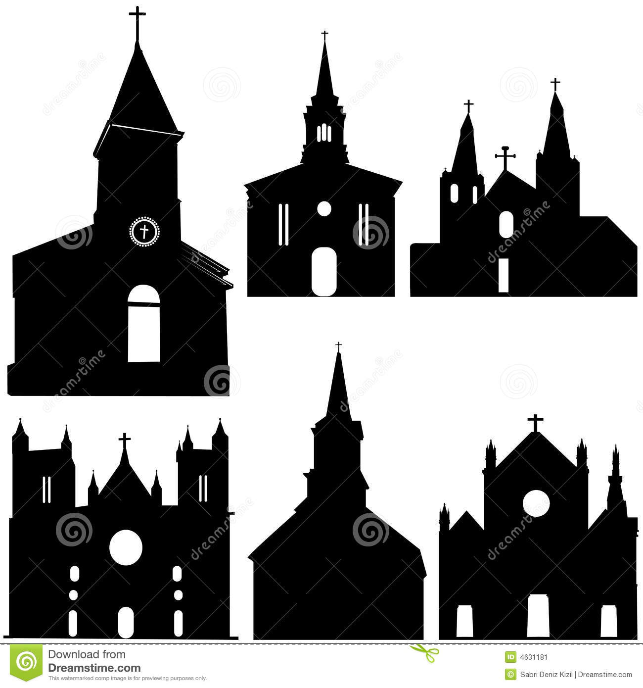 Church Silhouette Clip Art