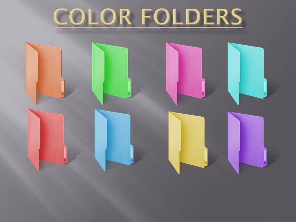 14 Colored Folder Icons Windows 7 Images