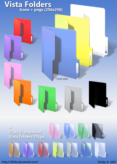 16 DeviantART Windows Folder Icons Color Images