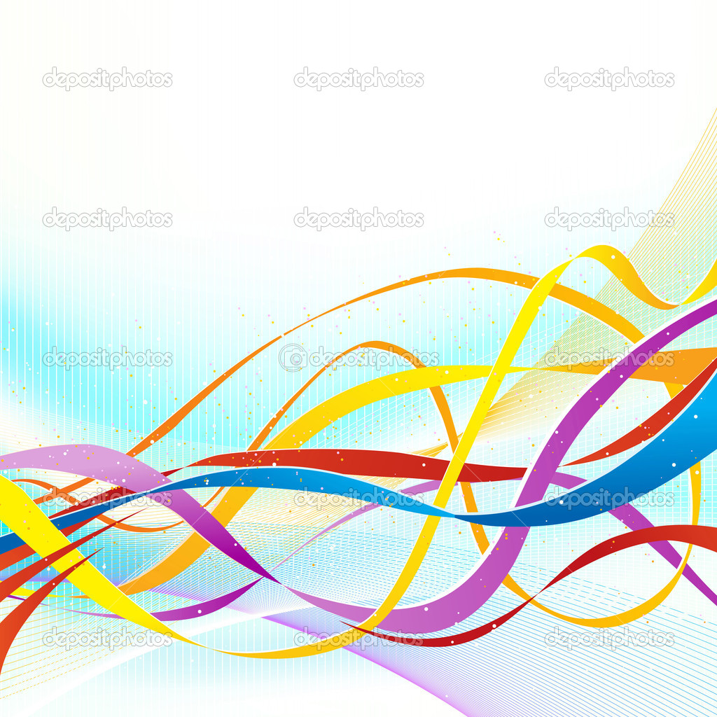 Colorful Flowing Ribbon