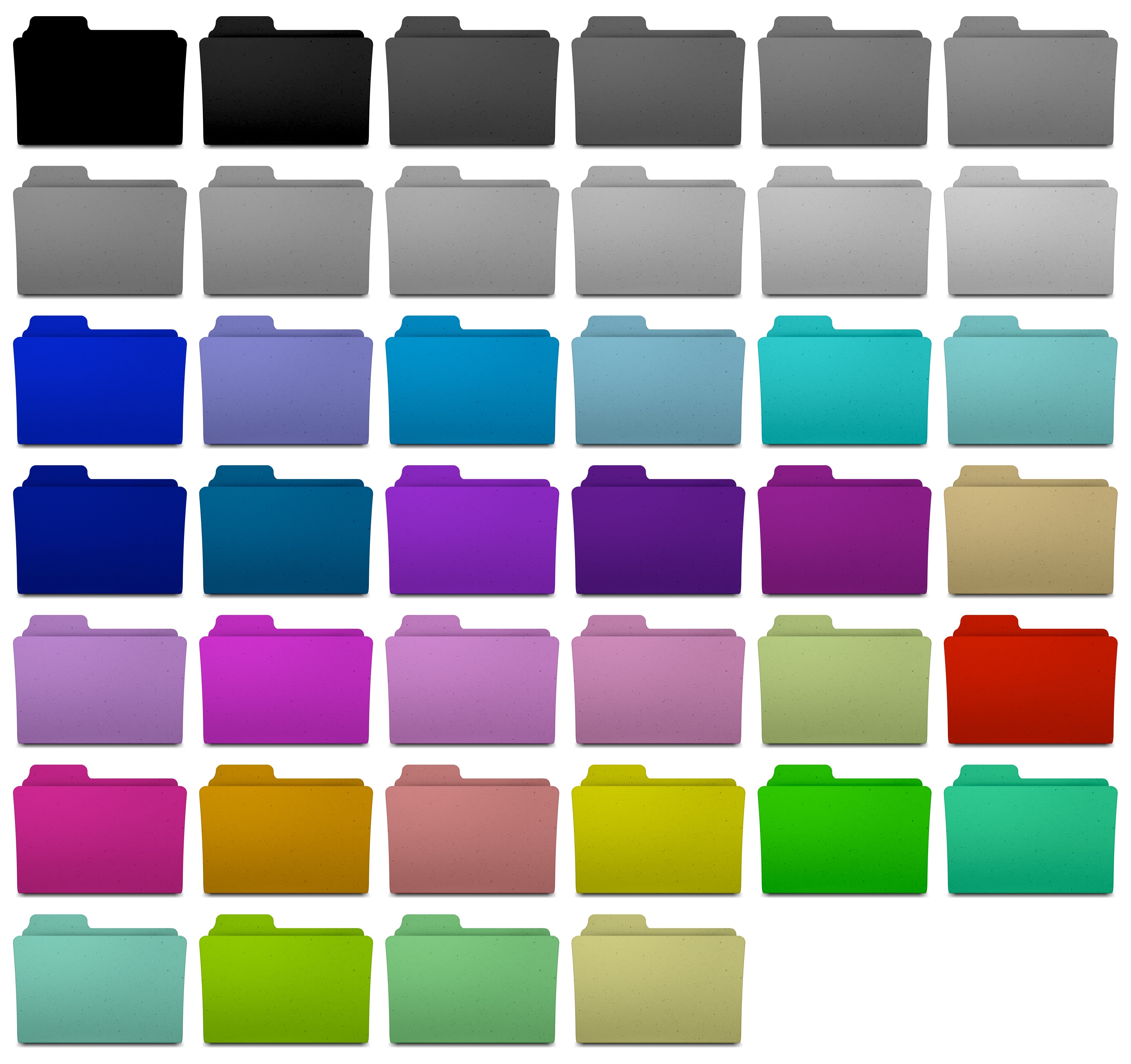 Colorful Folder Icons Colorful Folder Icons