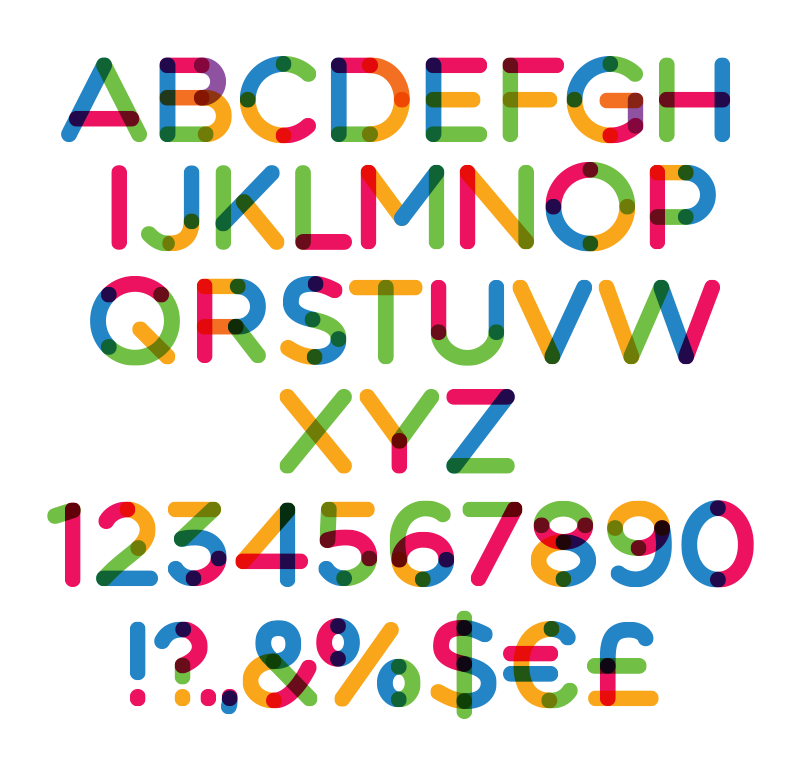 Colorful Fonts Free Download