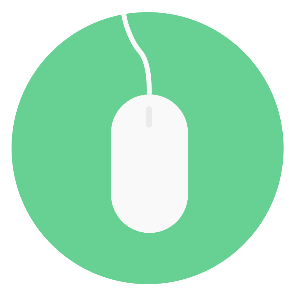 Computer Mouse Icon Circle Computer Mouse Icon Circle