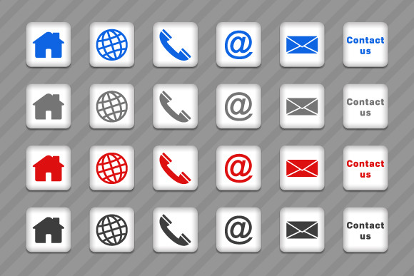 Contact Icons Transparent