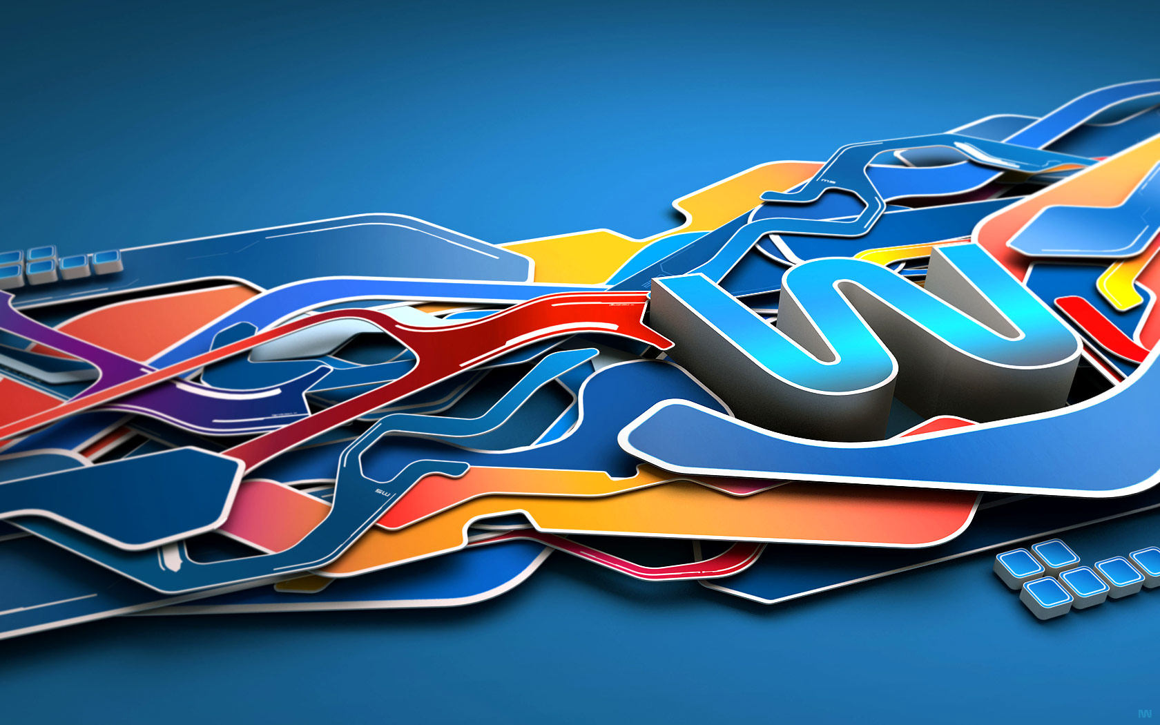 Cool 3D Abstract Graphic Design