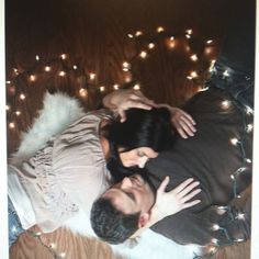 Couples Christmas Photography Lights