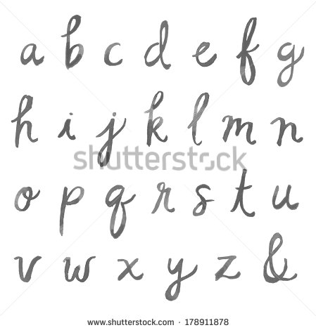 Cursive Calligraphy Alphabet Fonts