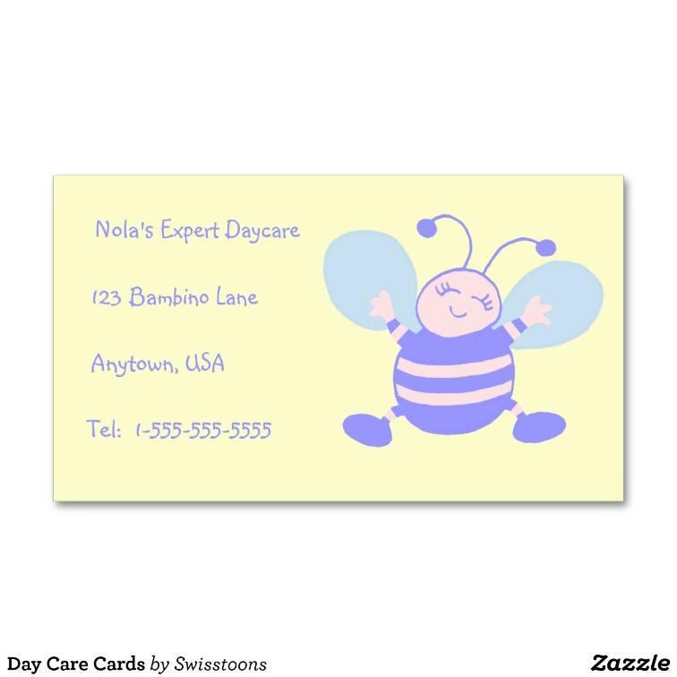 Day Care Business Cards Templates