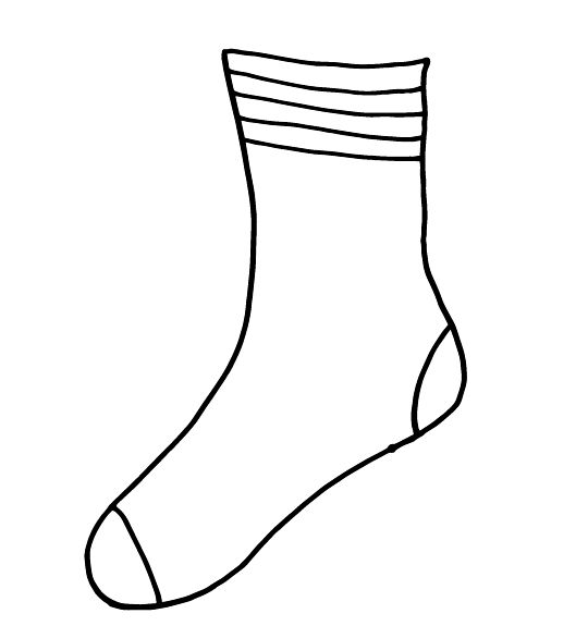 14 Sock Template Printable Images