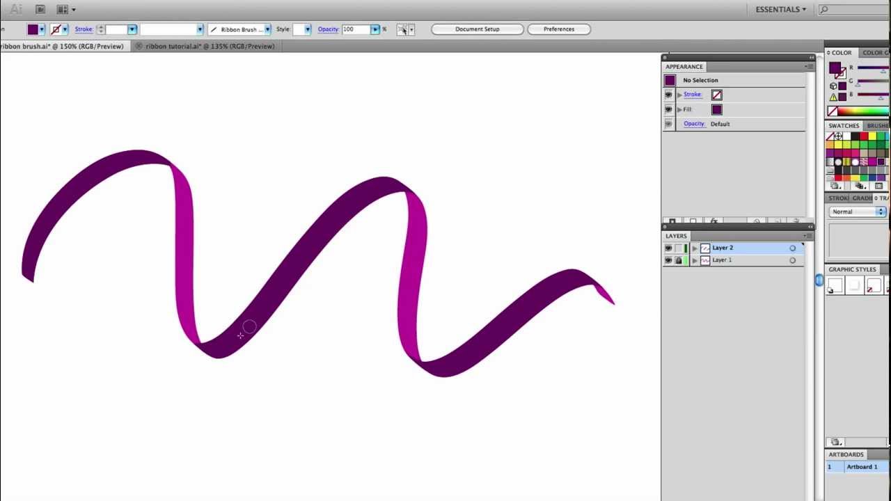 13 Photos of Flowing Vector Ribbon