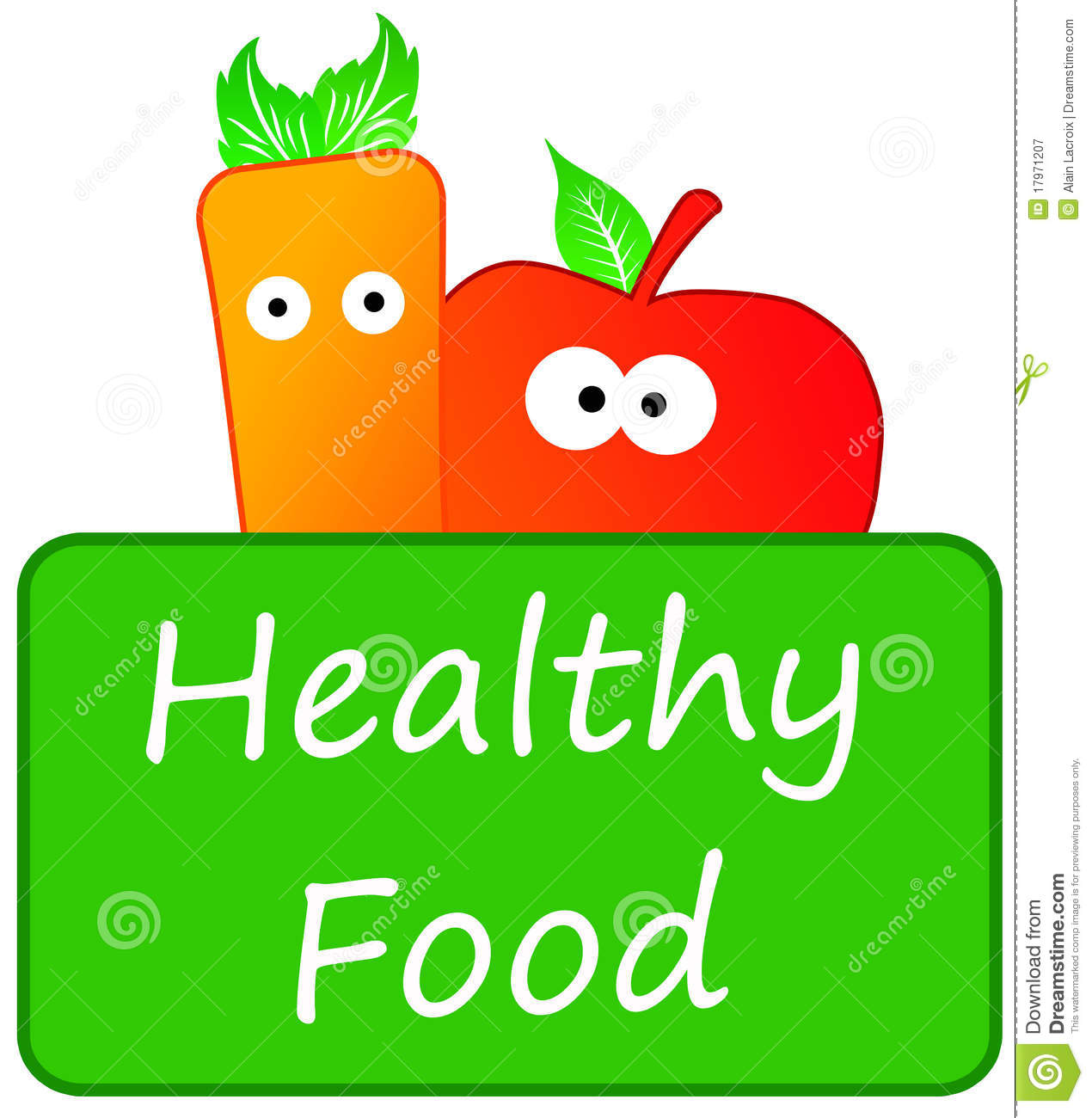 Eating Healthy Food Clip Art