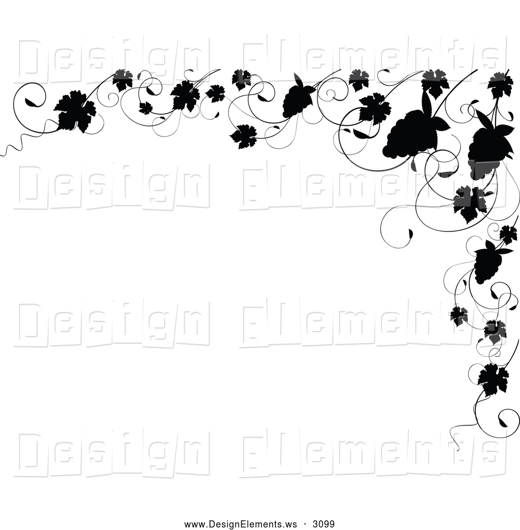 Elegant Black and White Clip Art