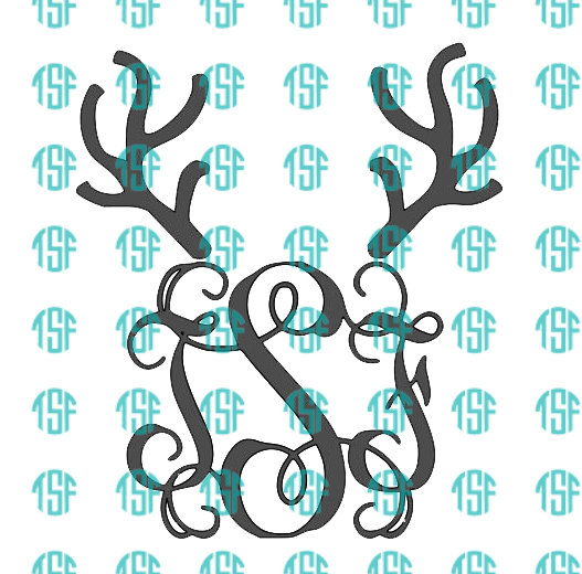 Etsy Monogram Fonts Vine