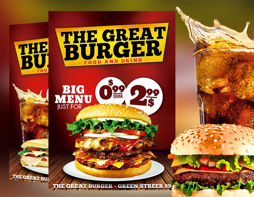 Fast Food Flyer Template Free