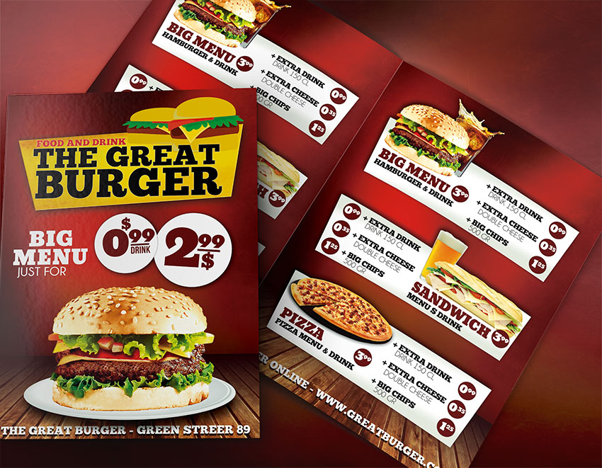 Fast Food Menu Templates