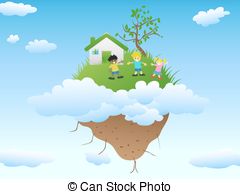 Floating Island Clip Art