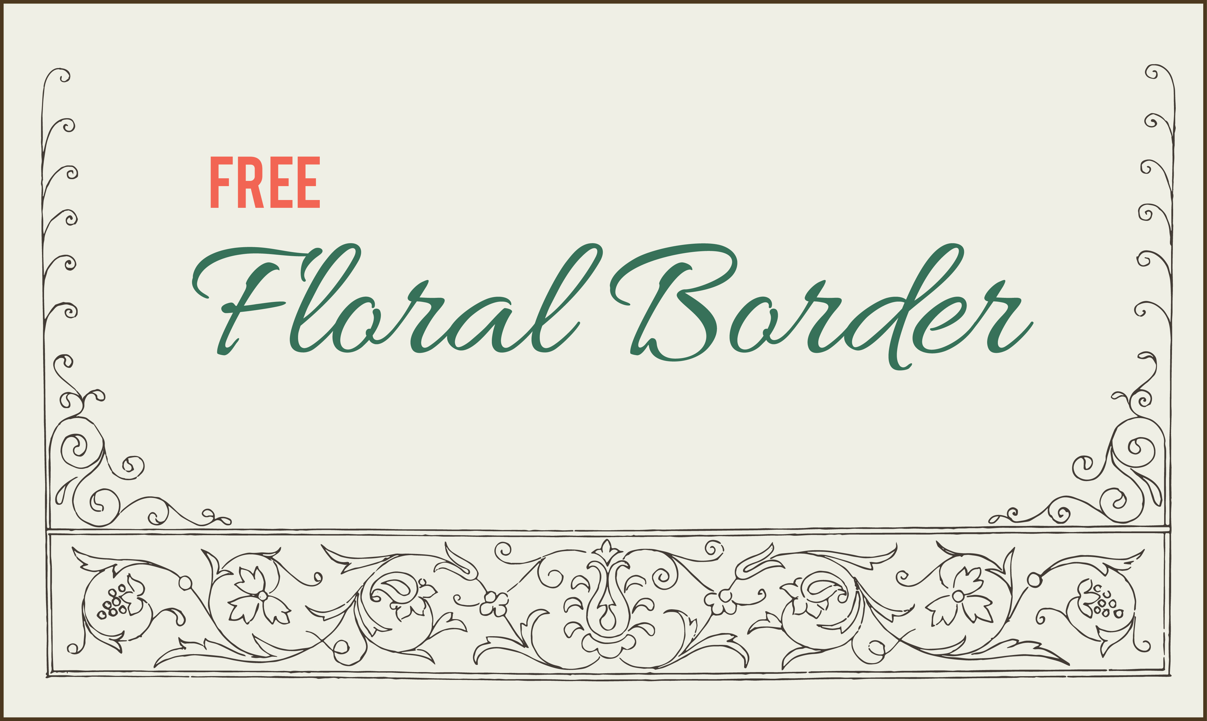 Floral Borders Free Clip Art Floral Borders Free Clip Art