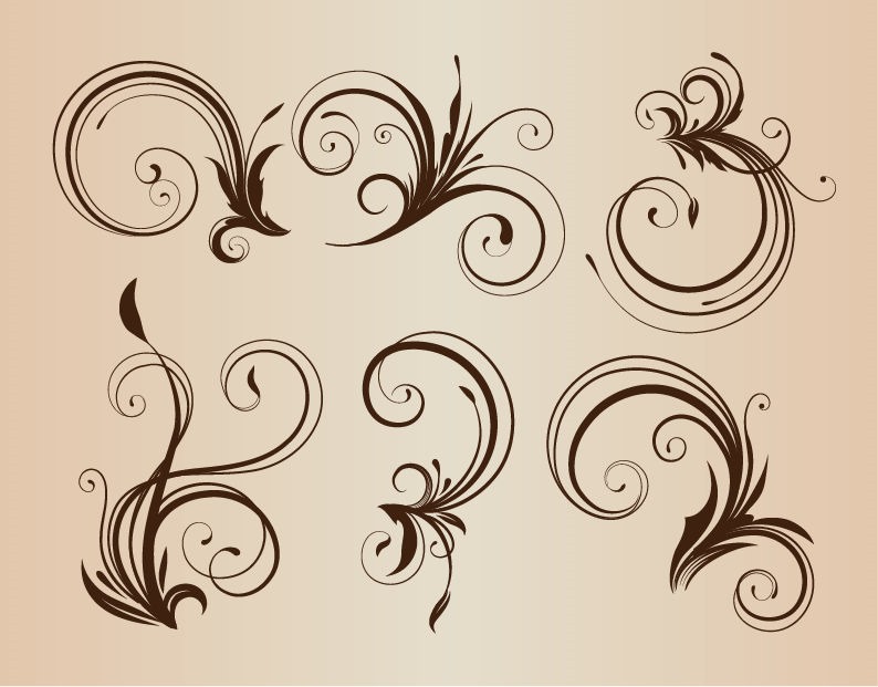 Floral Design Vector Art