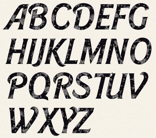 Font Alphabet Letter Templates